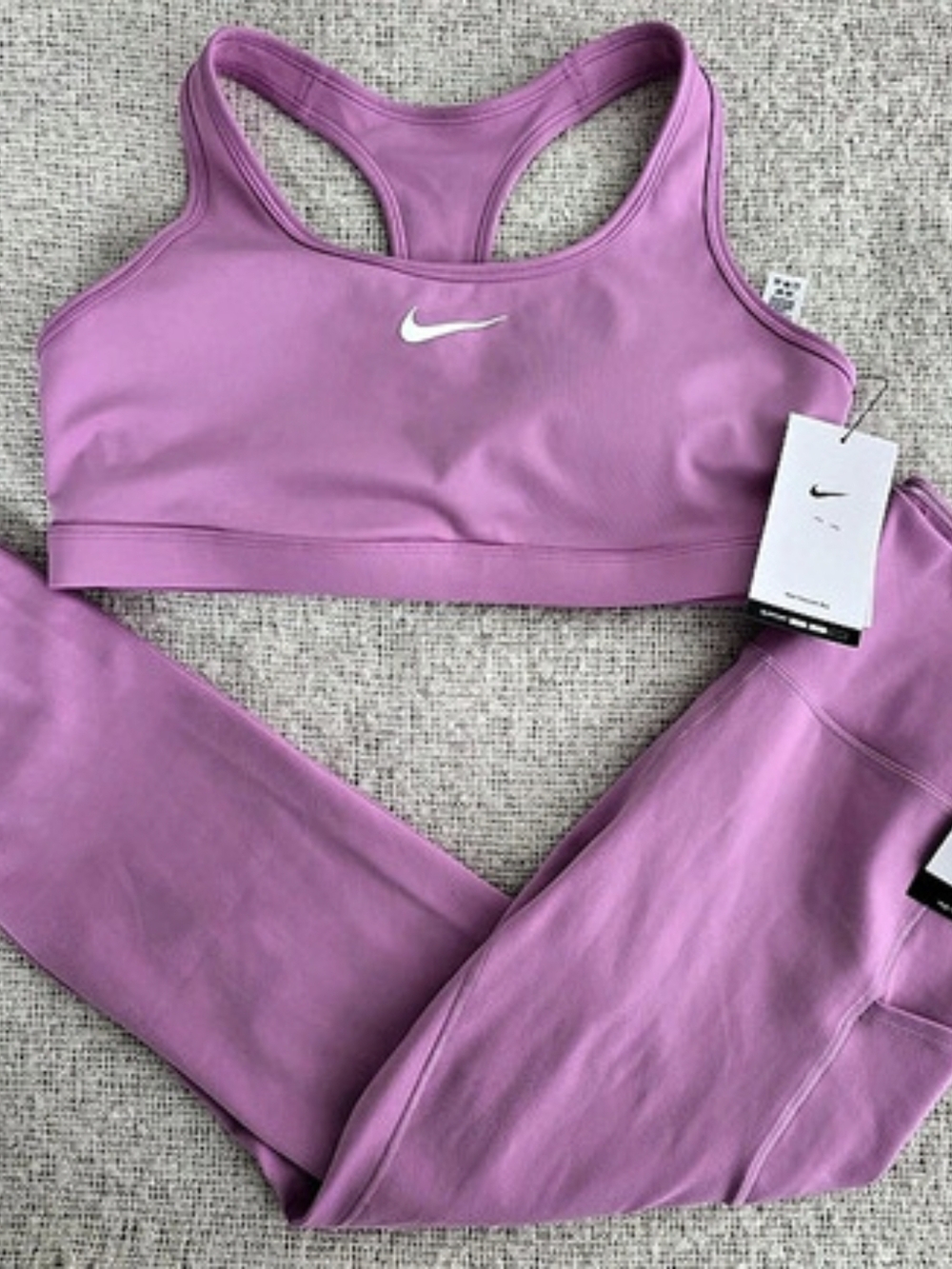 Nike Dri-FIT Pink High Rise 7/8 Leggings Set